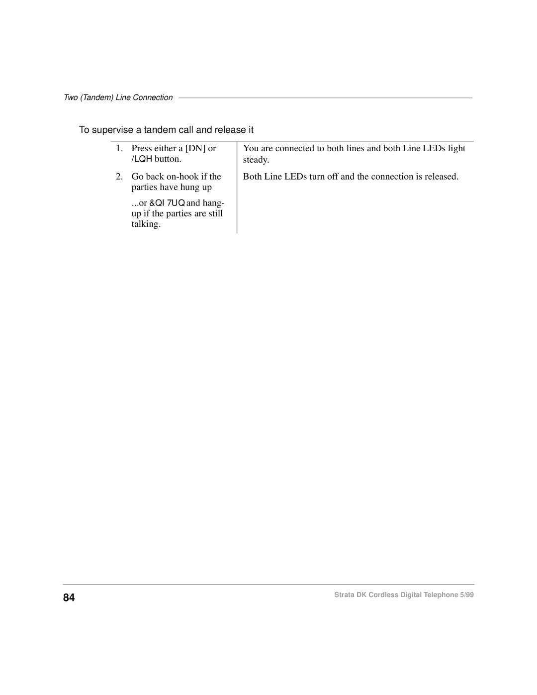 Toshiba DKA-UG-CRDLS-VC 4016149 manual To supervise a tandem call and release it 