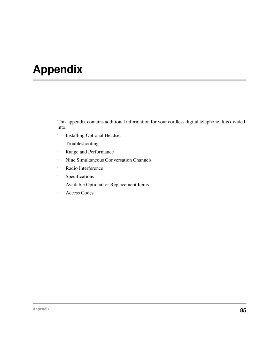 Toshiba DKA-UG-CRDLS-VC 4016149 manual Appendix 