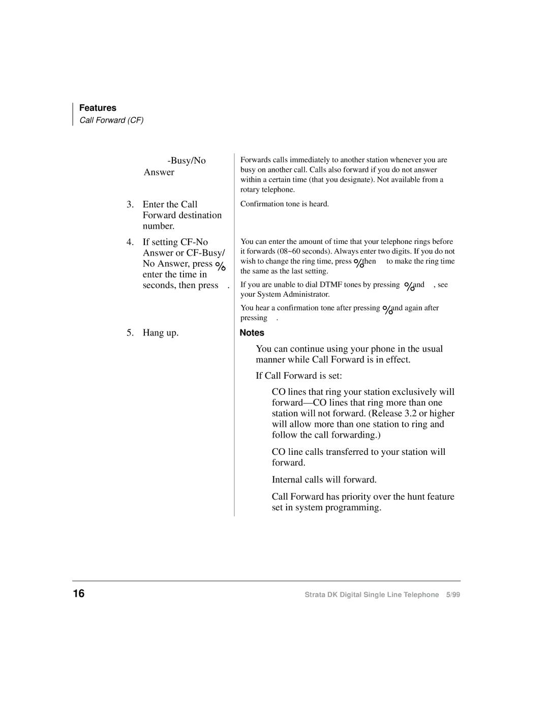 Toshiba DKA-UG-DKSLT-VB manual No Answer, press , enter the time in seconds, then press 