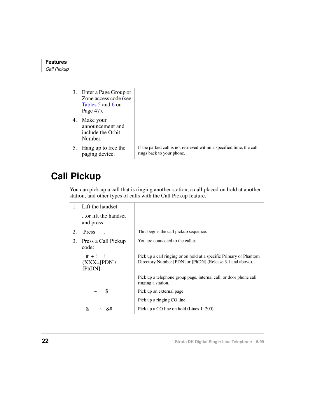 Toshiba DKA-UG-DKSLT-VB manual Call Pickup, PhDN 