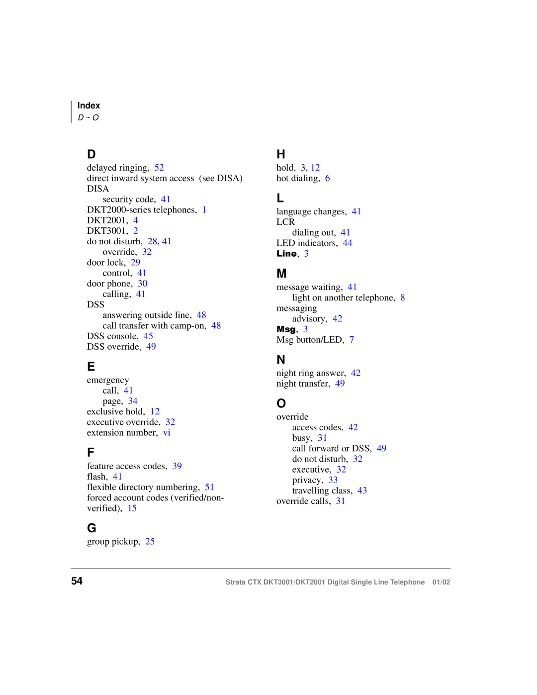 Toshiba DKT2001 manual Disa 