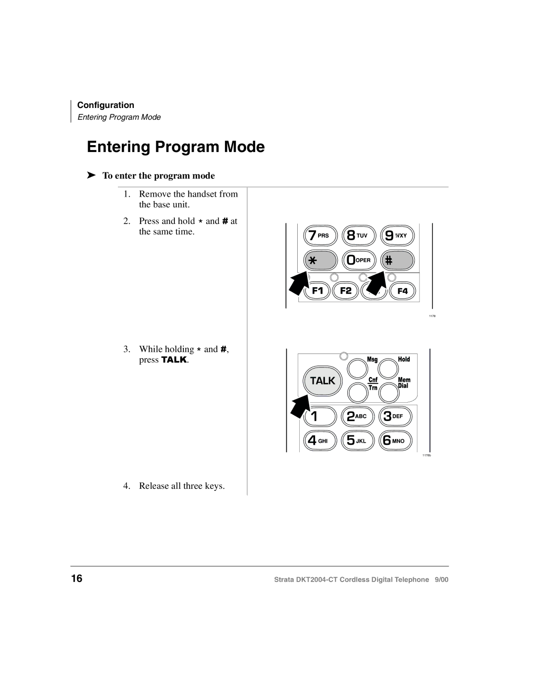 Toshiba DKT2004-CT manual Entering Program Mode, To enter the program mode 