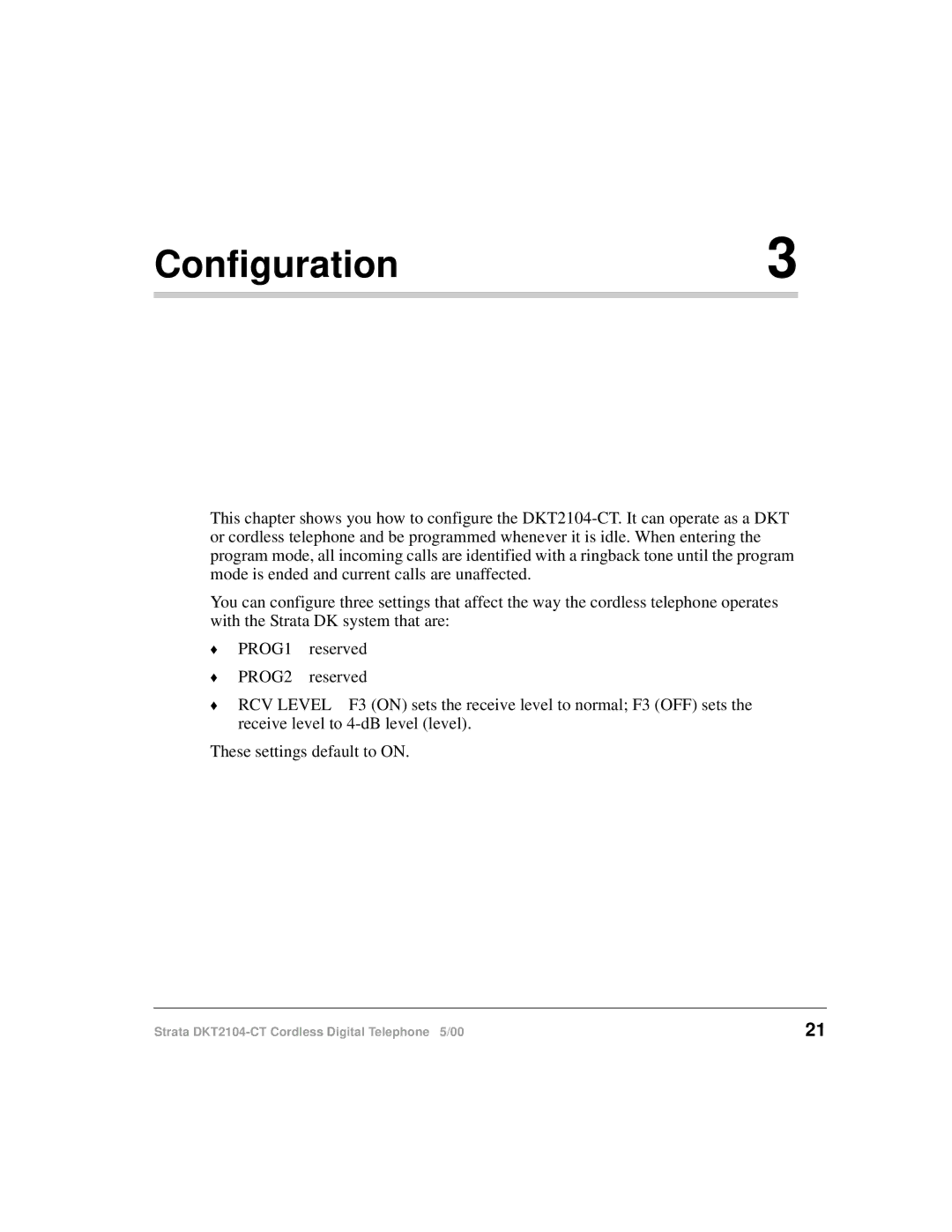 Toshiba DKT2104-CT manual Configuration3 