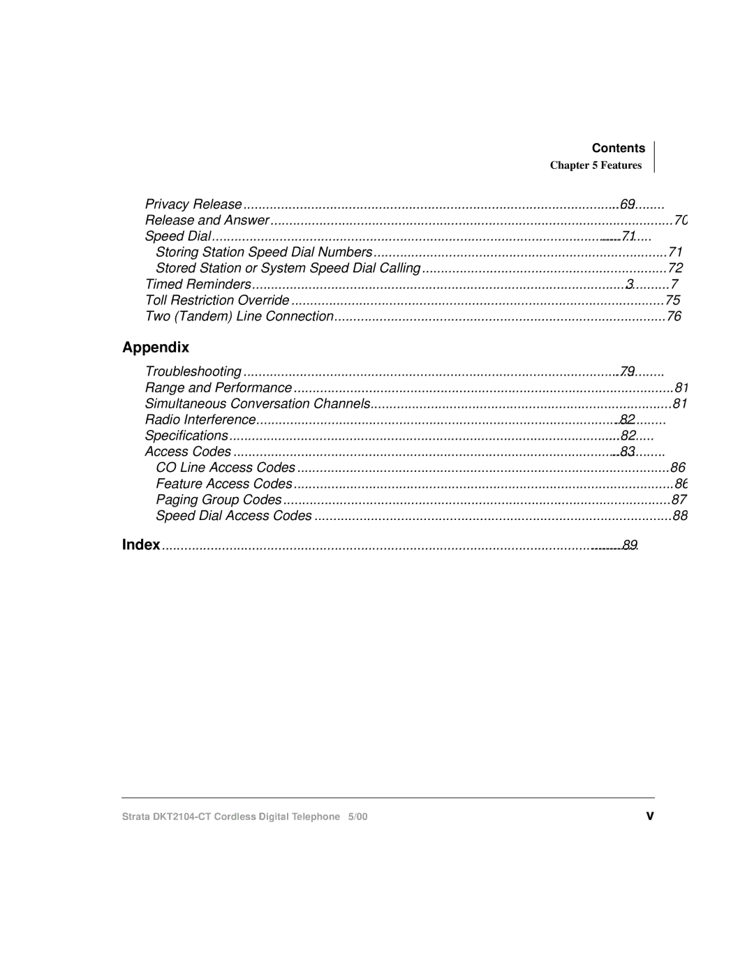 Toshiba DKT2104-CT manual Appendix 