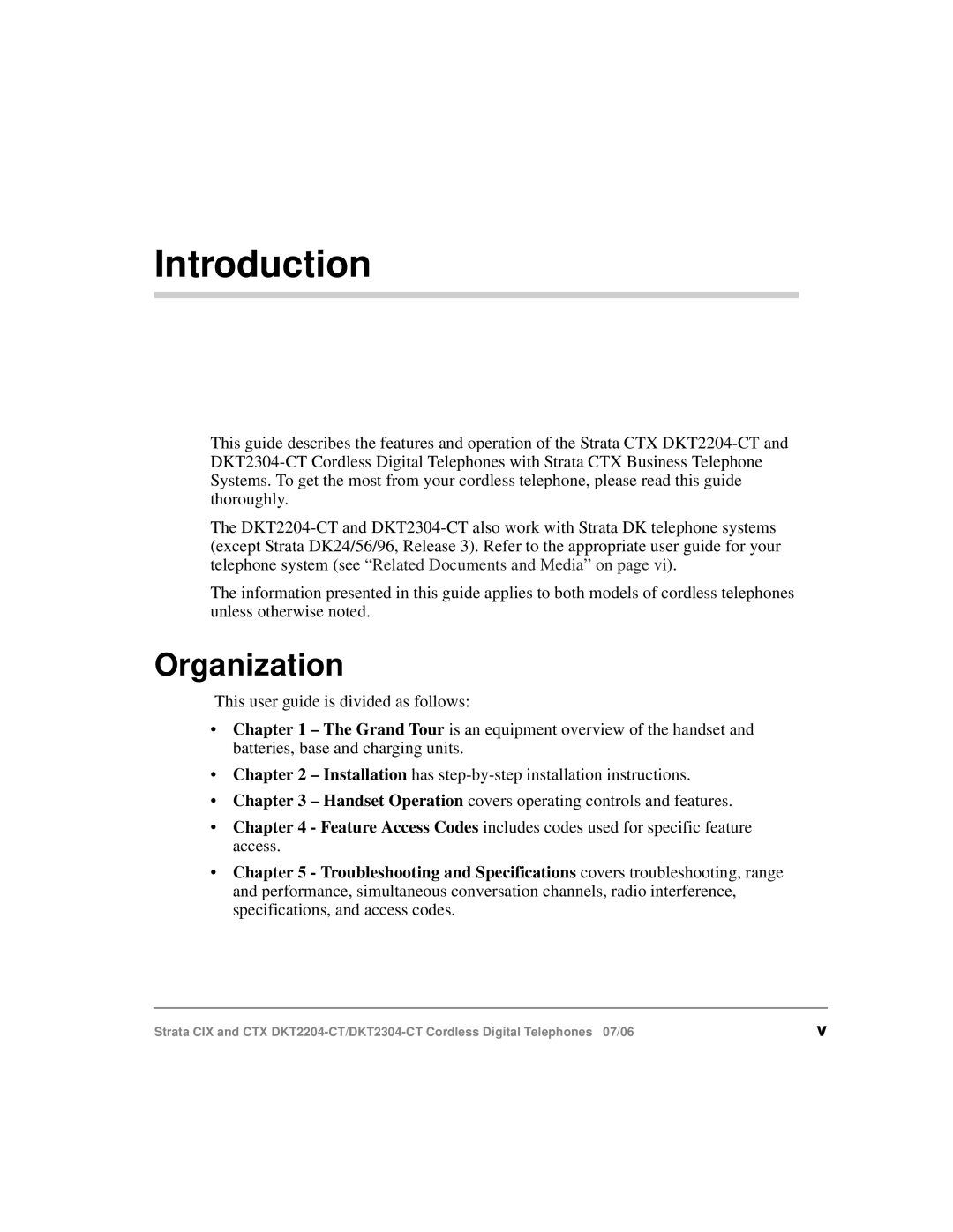 Toshiba DKT2304-CT manual Introduction, Organization 