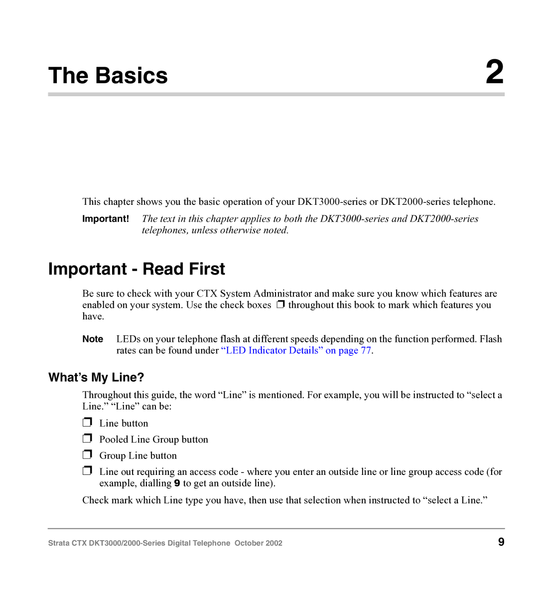 Toshiba DKT3000 manual Basics, Important Read First, What’s My Line? 