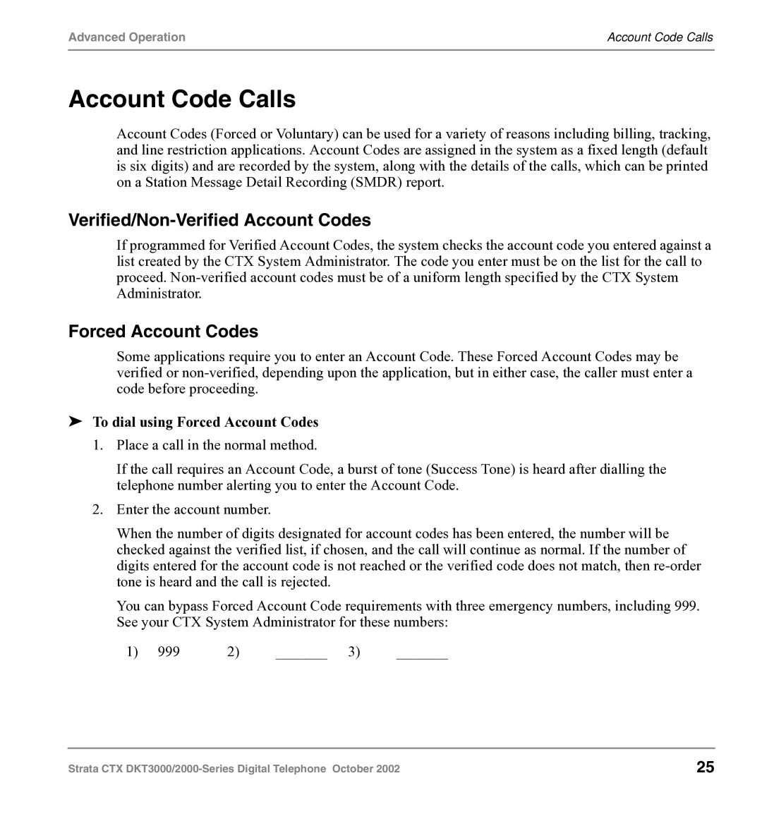 Toshiba DKT3000 manual Account Code Calls, Verified/Non-Verified Account Codes, Forced Account Codes 