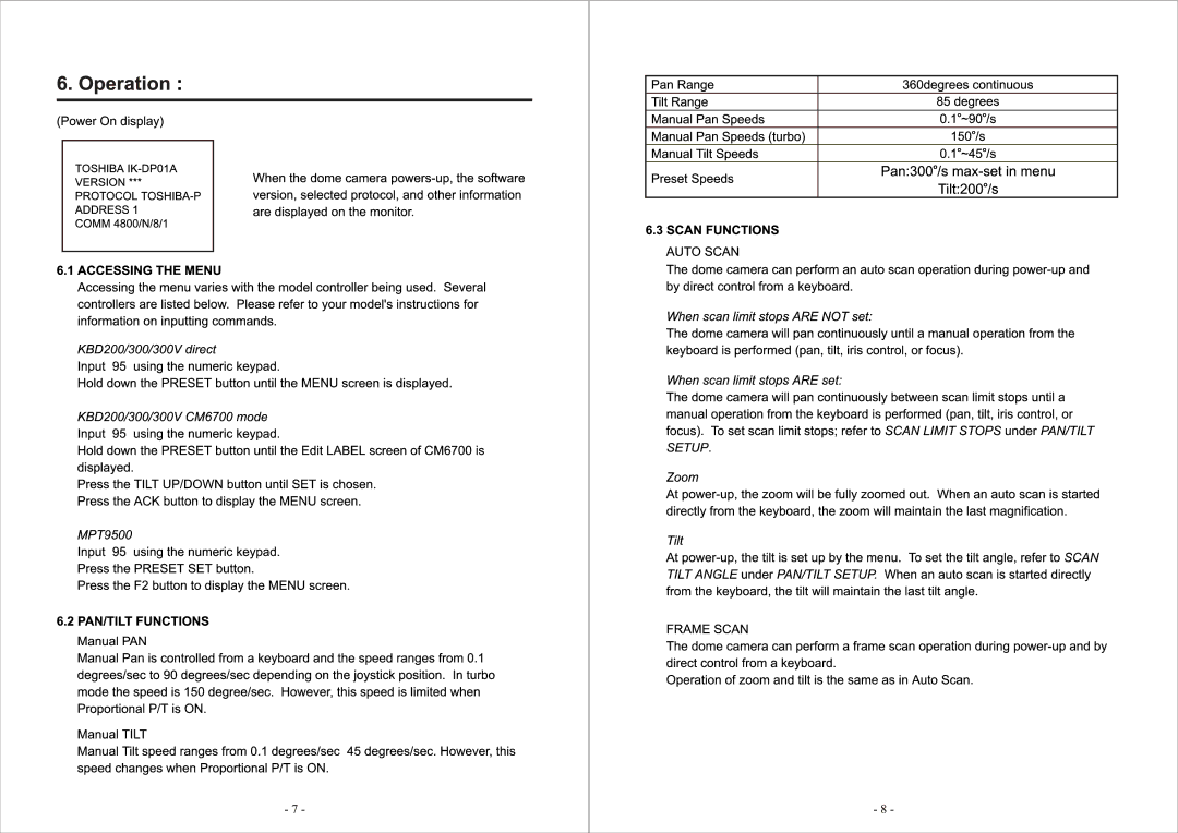 Toshiba DP02A manual 