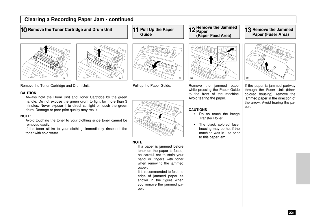 Toshiba DP80F, DP85F manual Paper Feed Area, Remove the Jammed Paper Fuser Area 