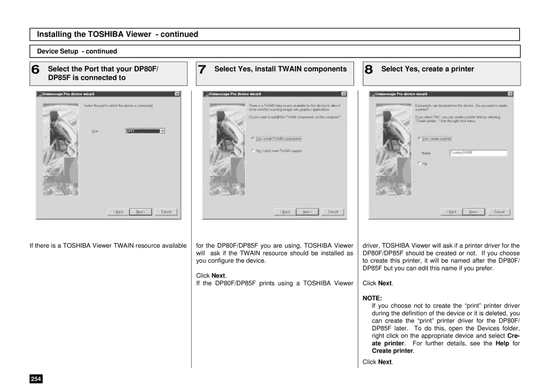 Toshiba DP85F, DP80F manual 254 
