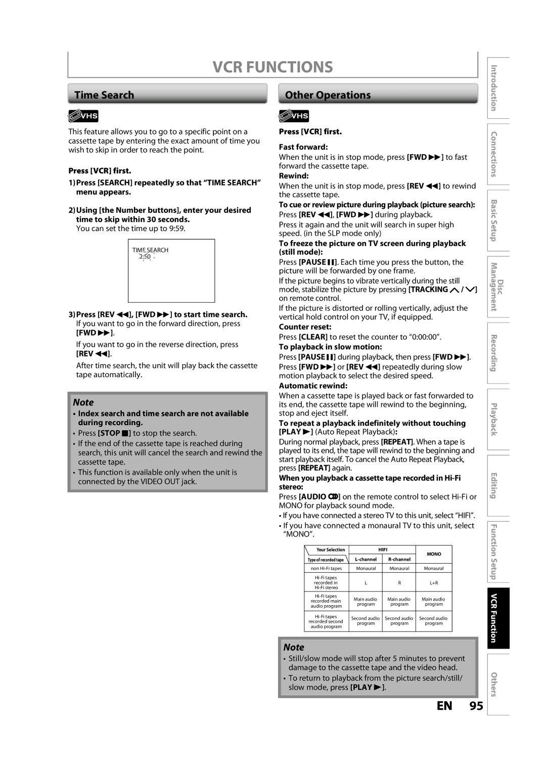 Toshiba DVR620KC owner manual Other Operations 