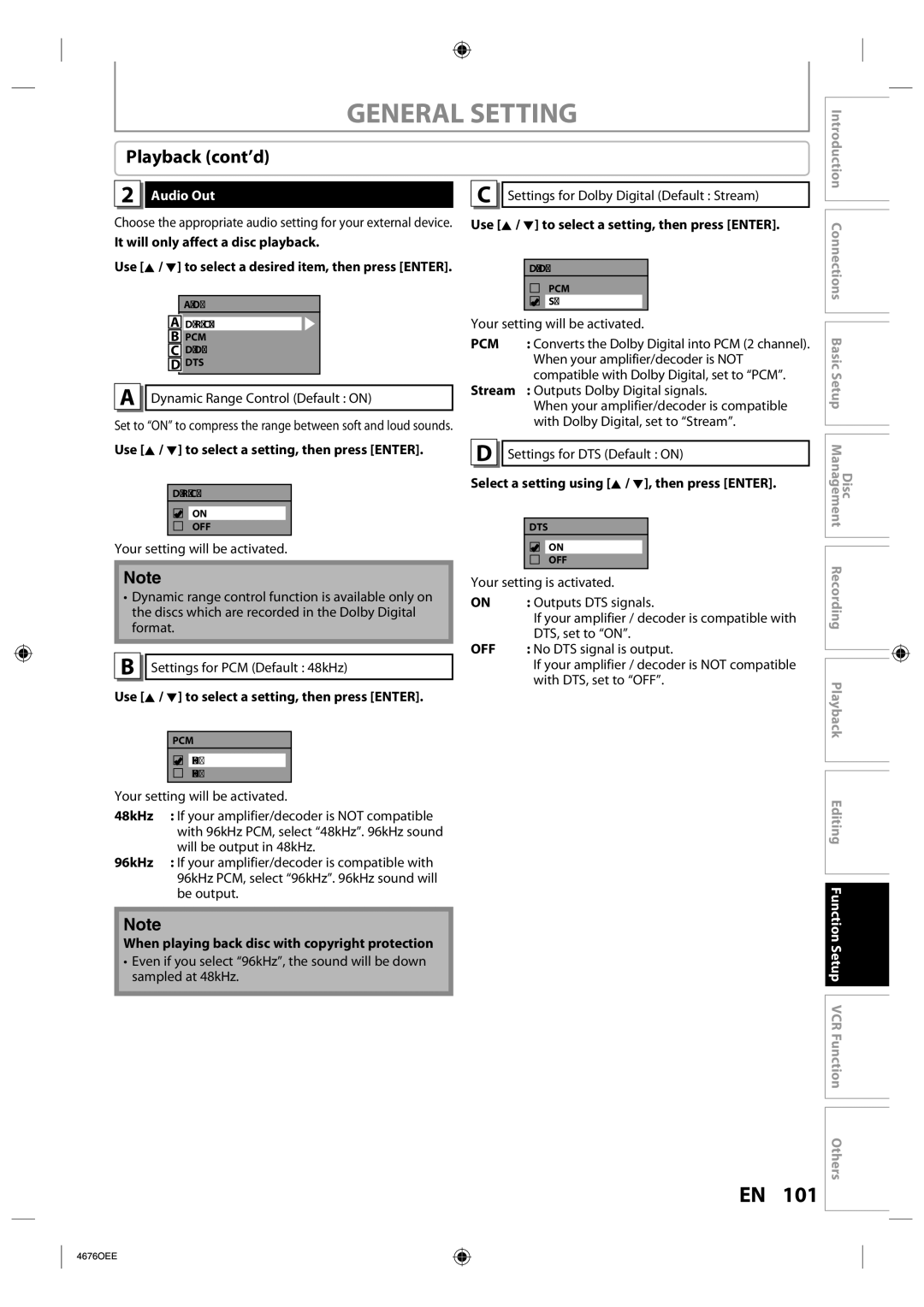 Toshiba DVR670KU owner manual Audio Out 