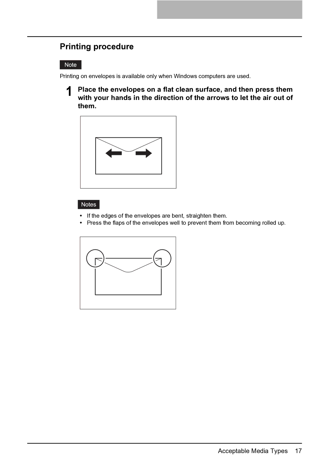 Toshiba e-Studio 165/205 manual Printing procedure 