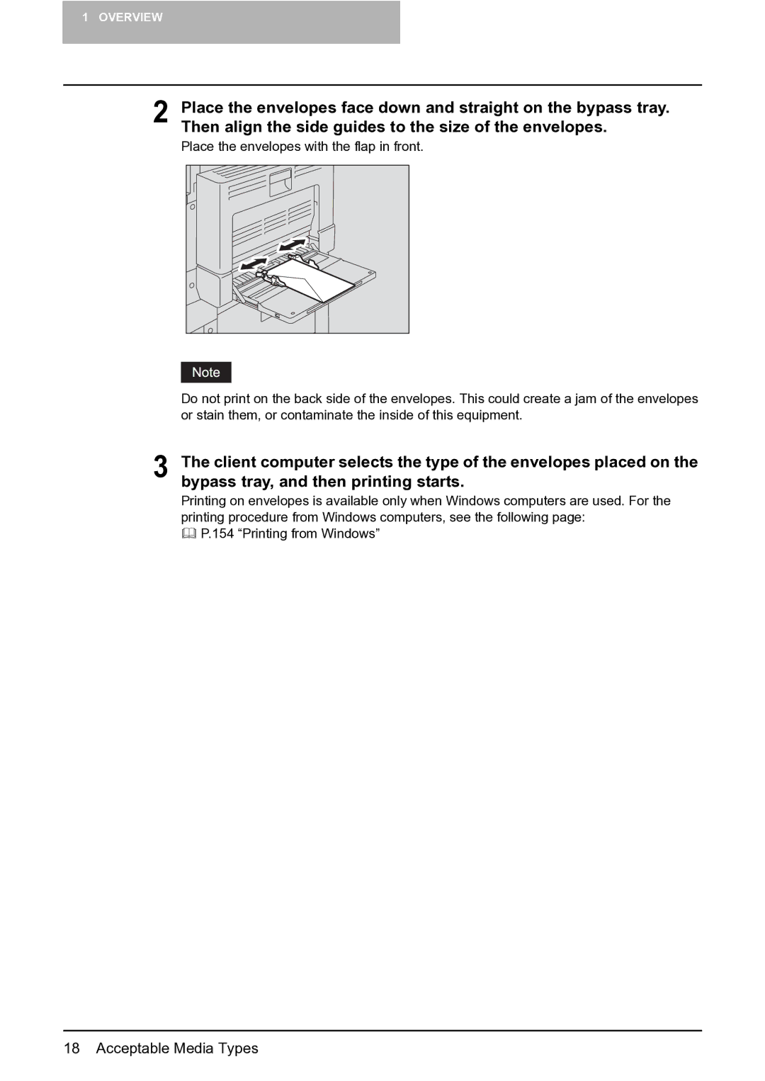 Toshiba e-Studio 165/205 manual Bypass tray, and then printing starts 