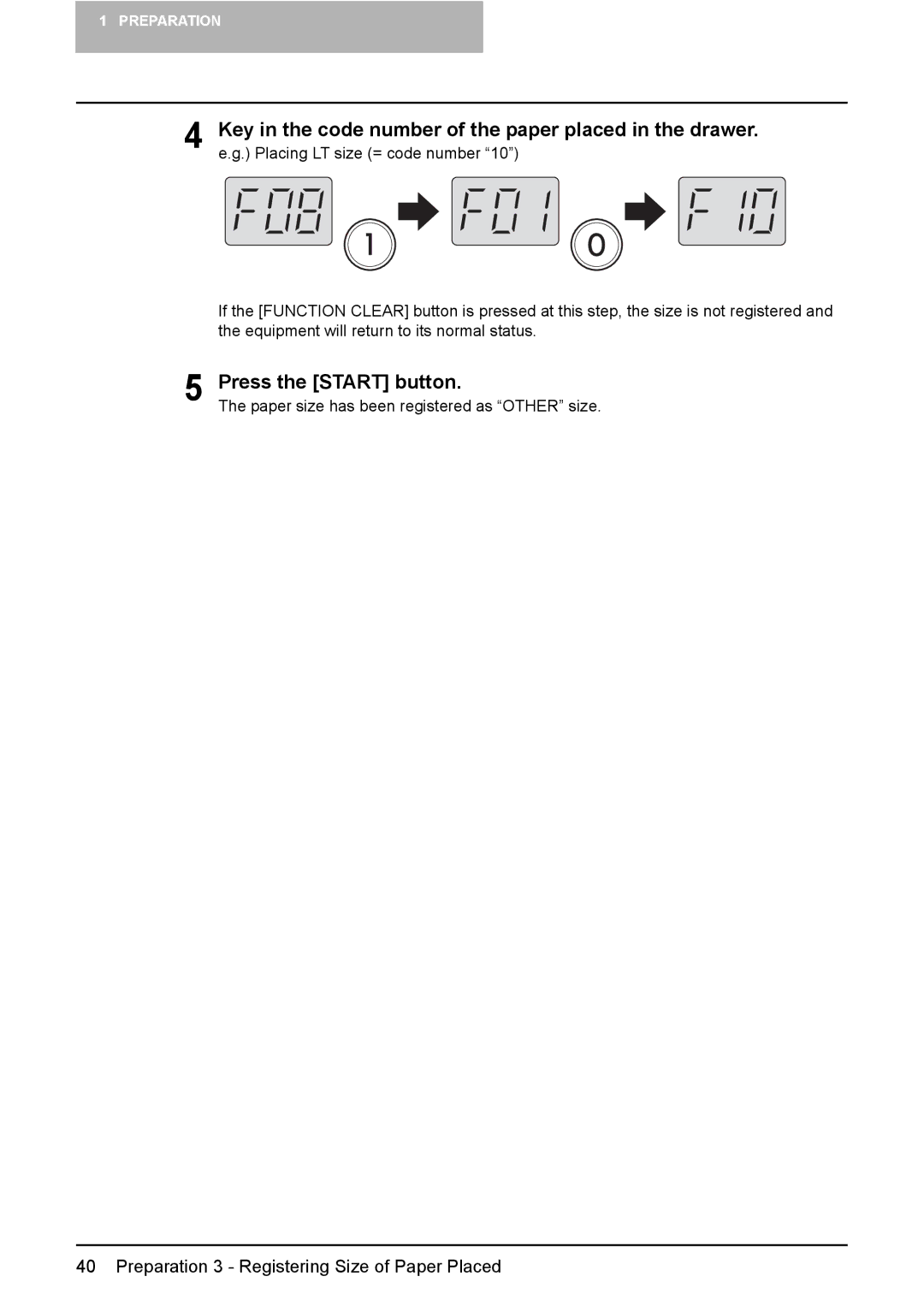 Toshiba e-STUDIO166, e-STUDIO206 manual Press the Start button 