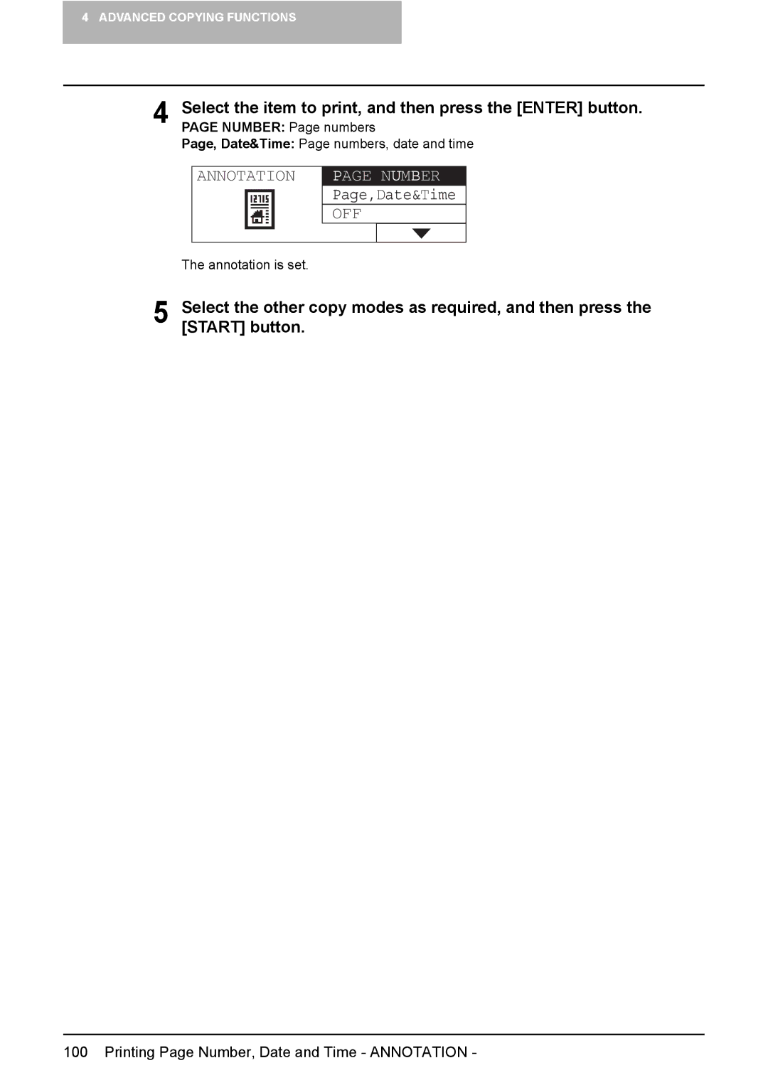 Toshiba E-Studio167, e-Studio237, E-STUDIO207 manual Annotation, Number 