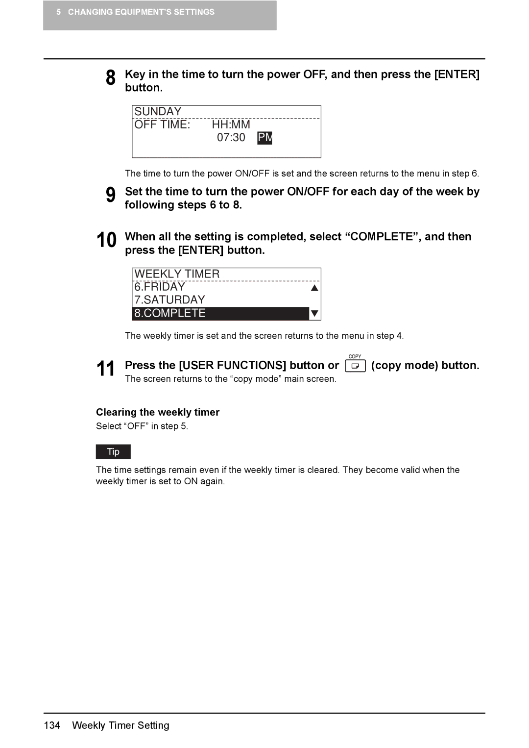 Toshiba e-Studio237, E-Studio167, E-STUDIO207 manual Press the User Functions button or copy mode button 