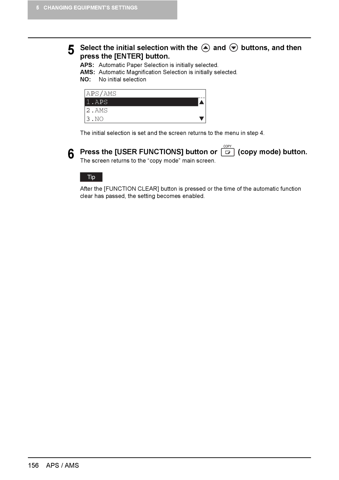 Toshiba E-STUDIO207, E-Studio167, e-Studio237 manual Aps/Ams 