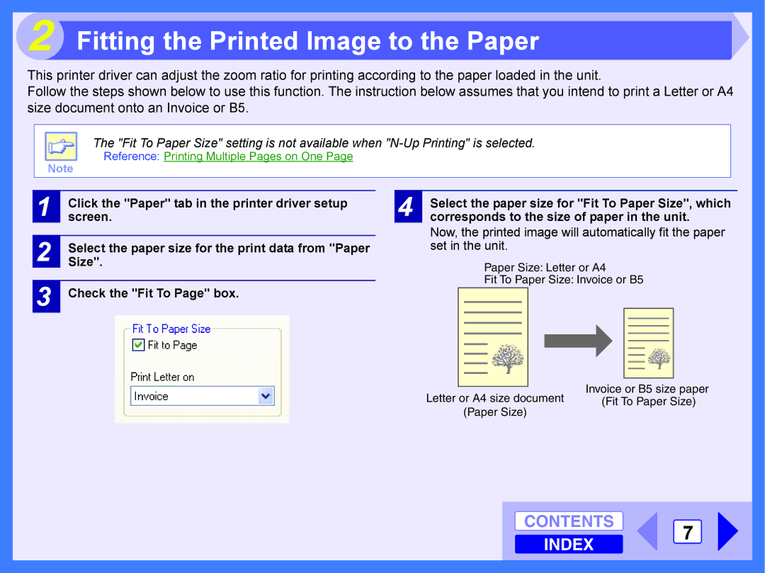 Toshiba E-STUDIO202S manual Fitting the Printed Image to the Paper 