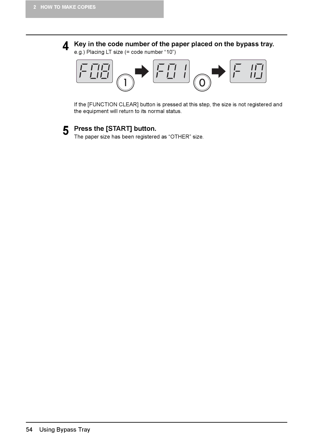 Toshiba e-STUDIO203 manual Press the Start button 