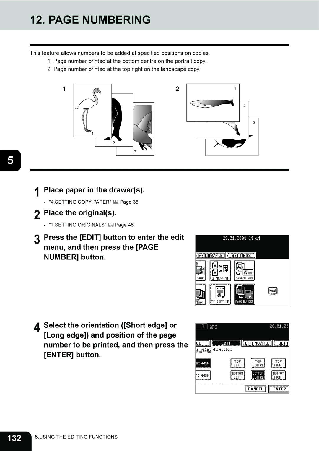 Toshiba e-STUDIO230/280 manual Numbering, 132 