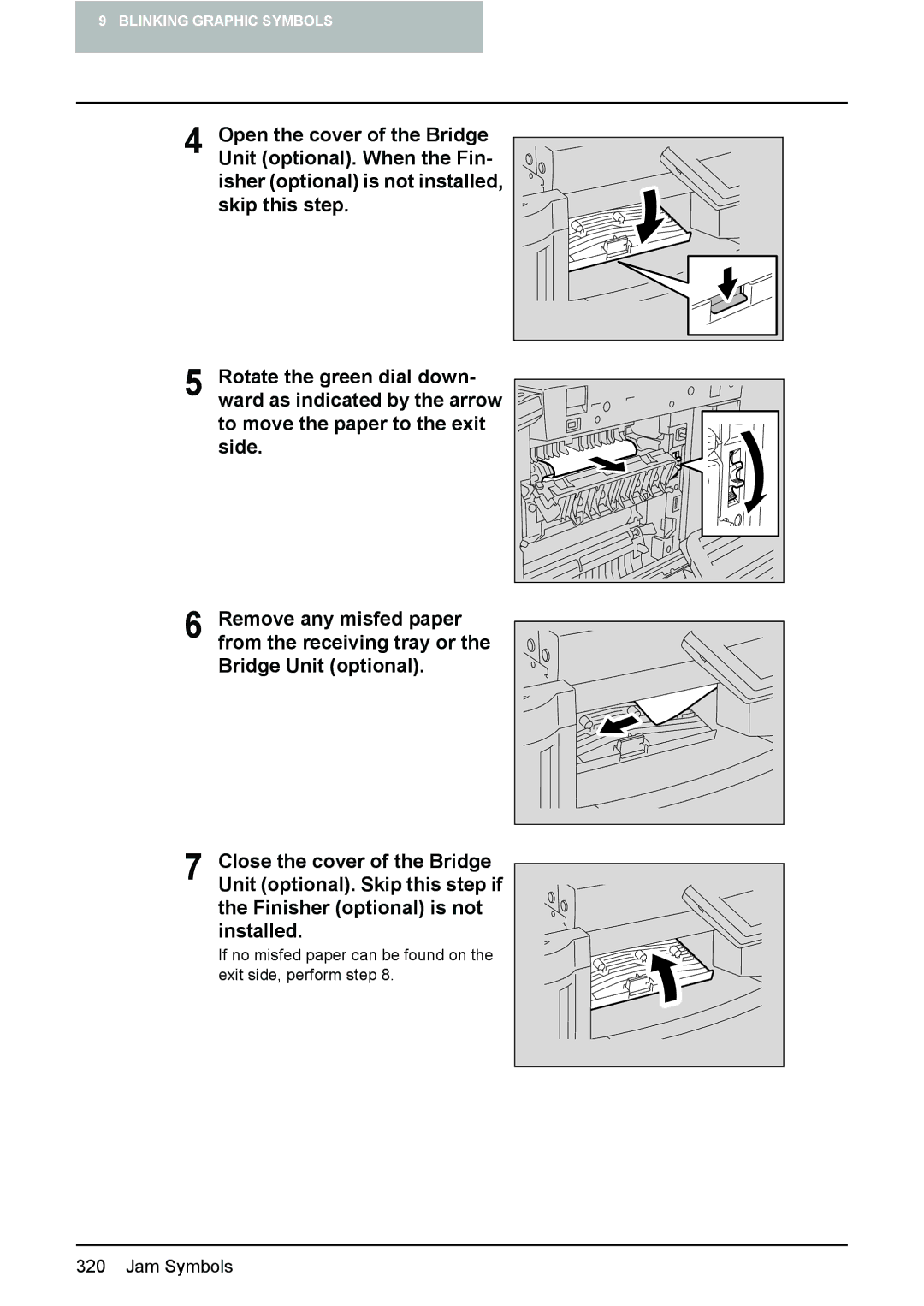 Toshiba e-STUDIO2500c/3500c/3510c manual Jam Symbols 