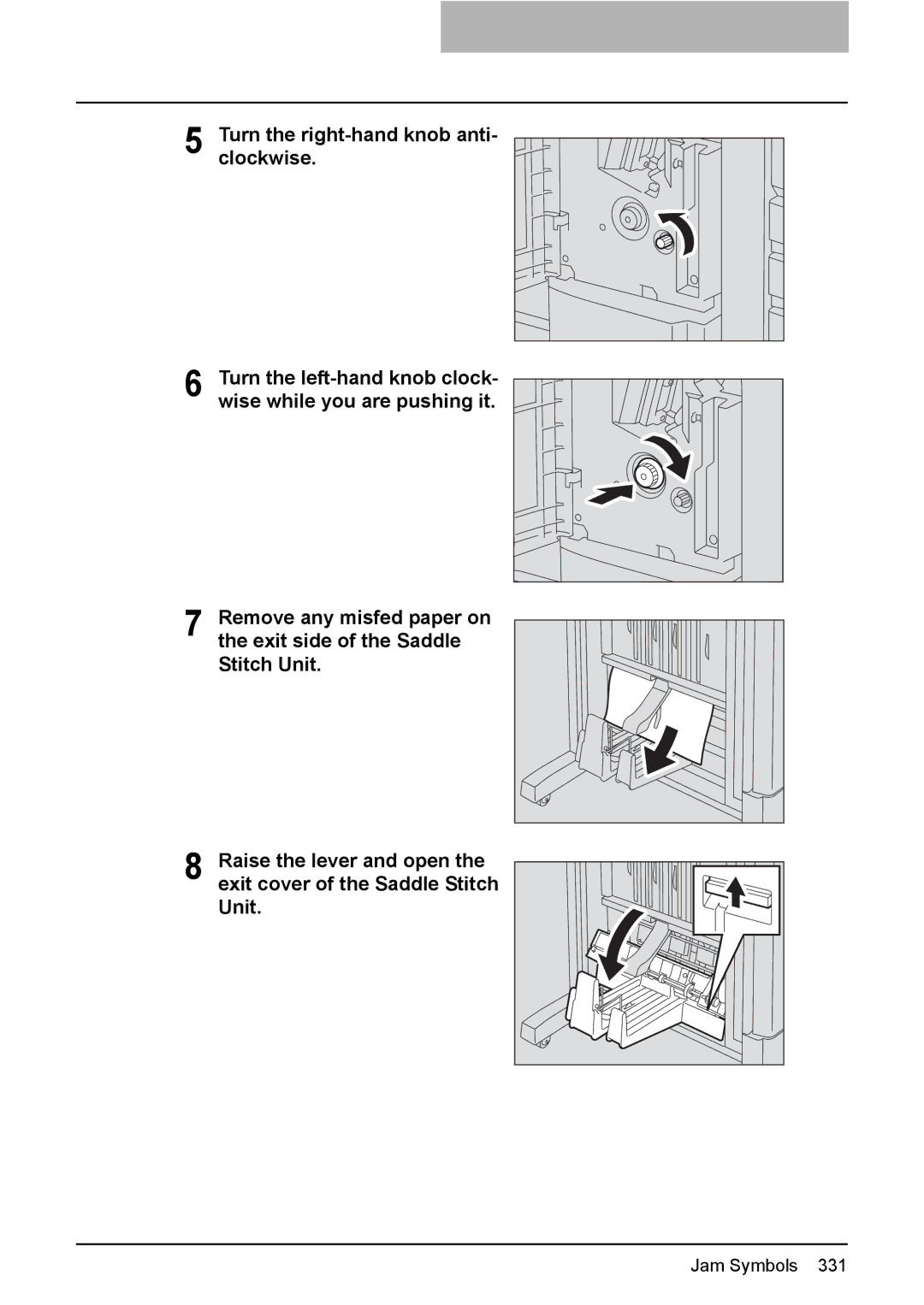 Toshiba e-STUDIO2500c/3500c/3510c manual Jam Symbols 