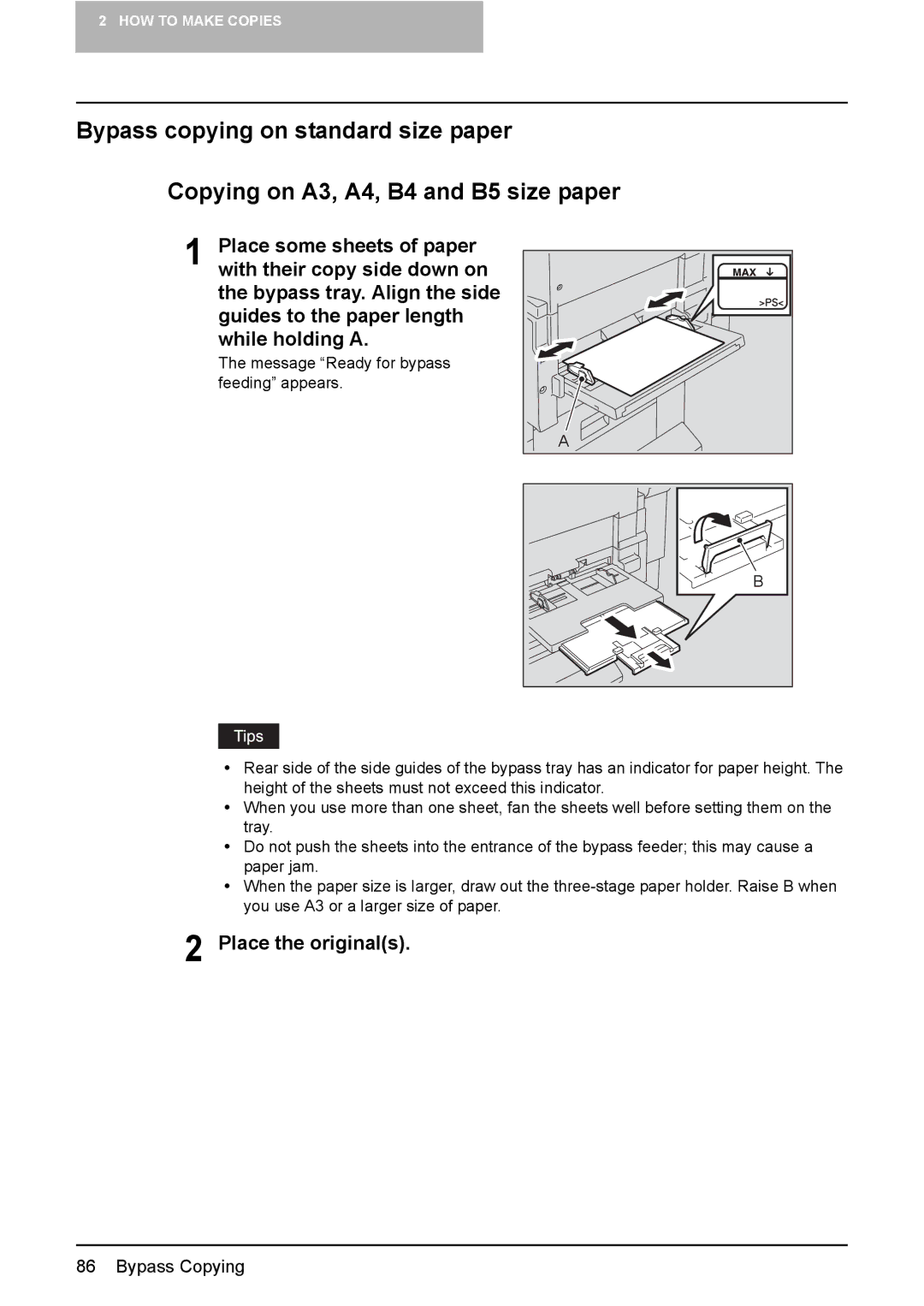 Toshiba e-STUDIO2500c/3500c/3510c manual Place the originals 