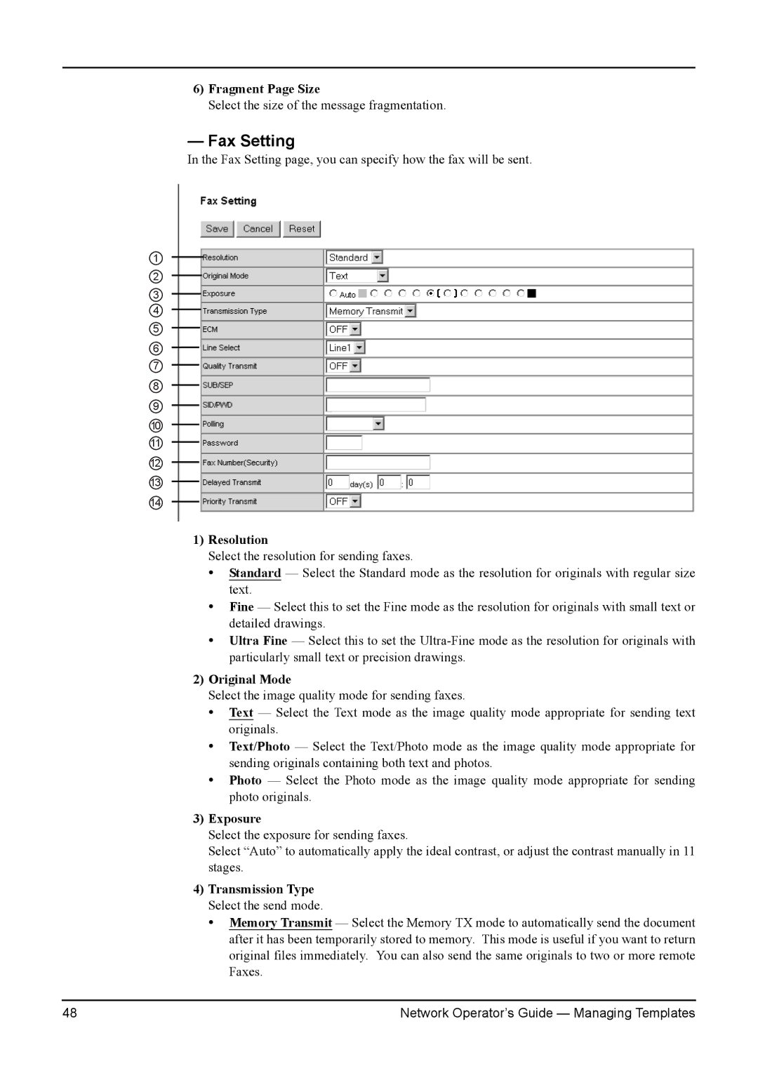 Toshiba e-STUDIO350/450, e-STUDIO200L/230L, e-STUDIO230/280, e-STUDIO3511/4511 manual Fax Setting 