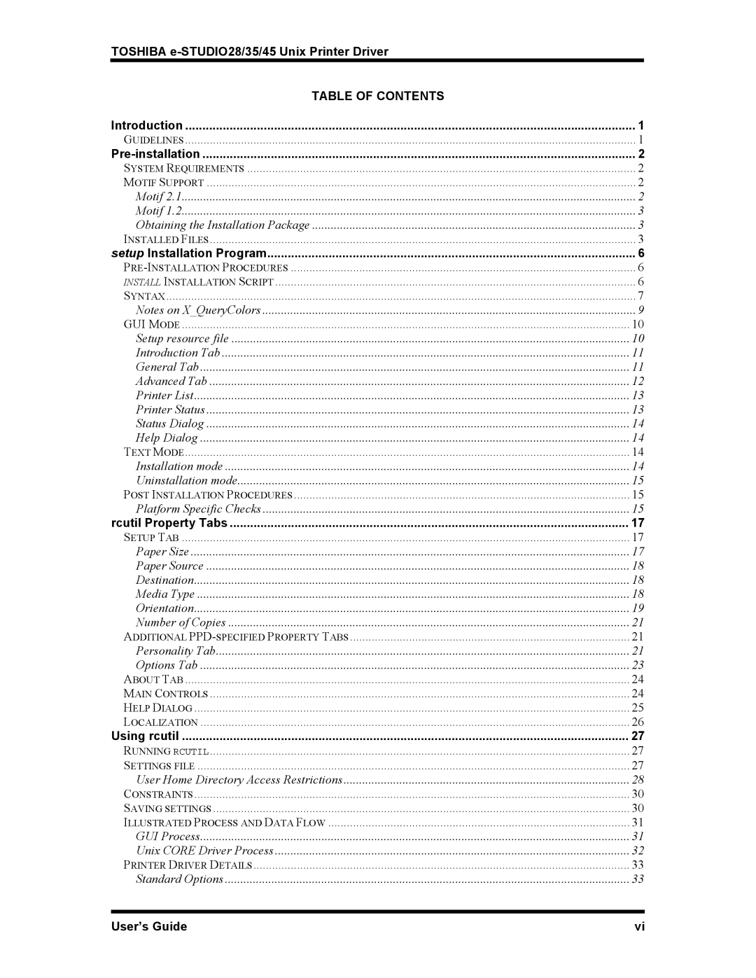 Toshiba e-STUDIO28, e-STUDIO45, e-STUDIO35 manual Table of Contents 