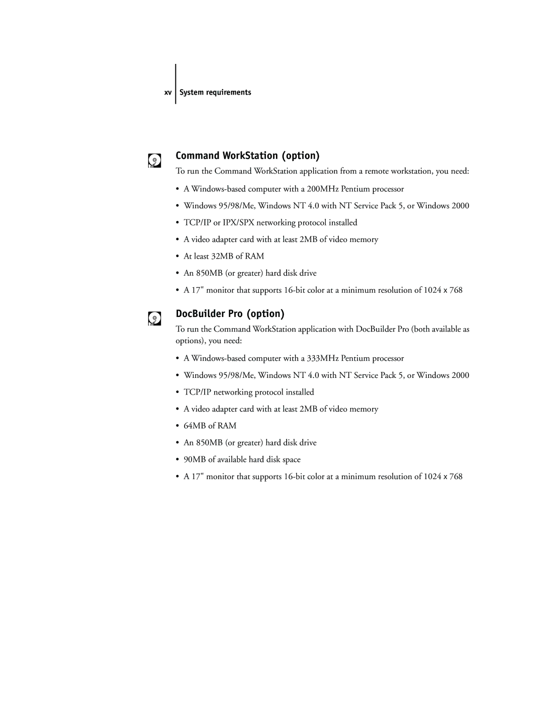 Toshiba e Studio45/35 manual Command WorkStation option, DocBuilder Pro option 