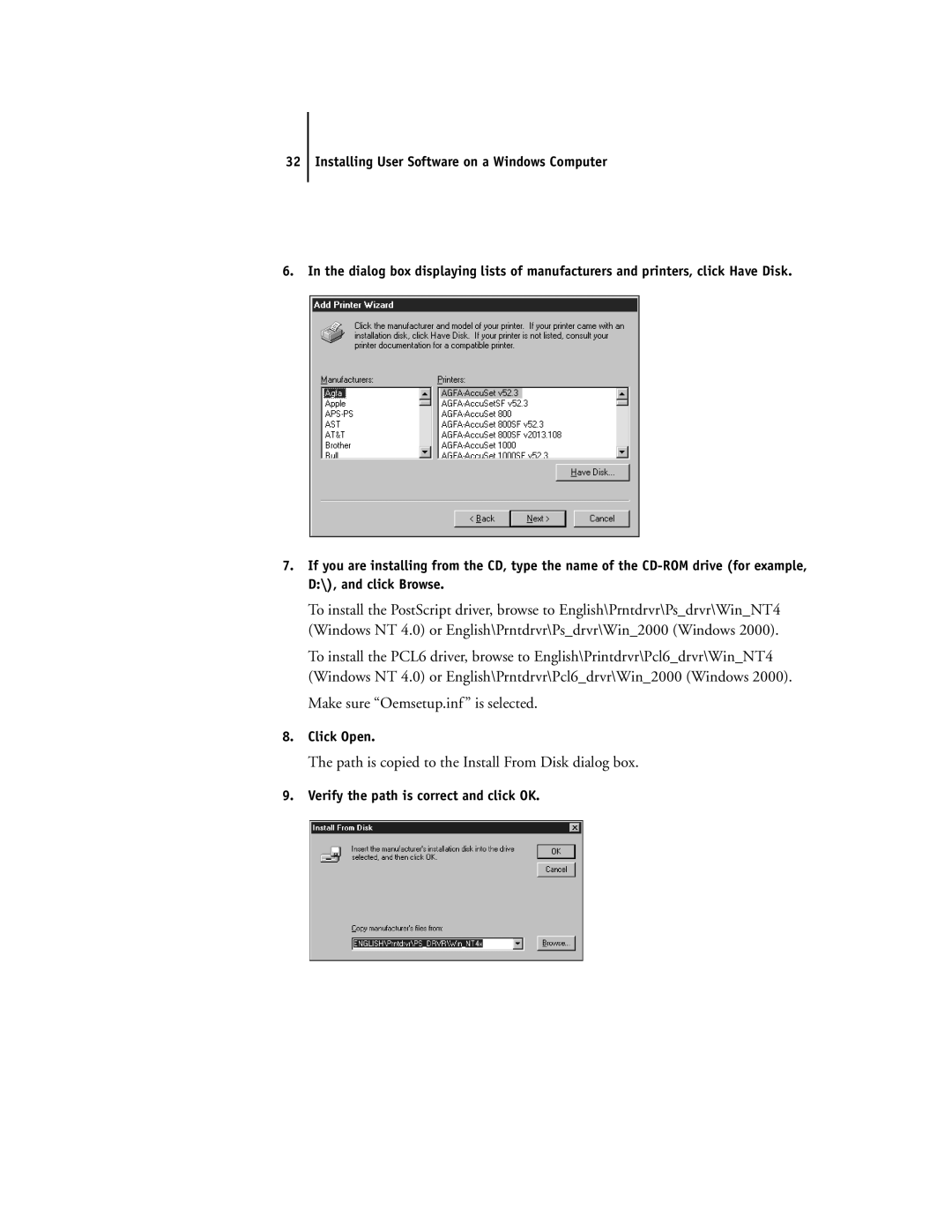 Toshiba e Studio45/35 manual Click Open 