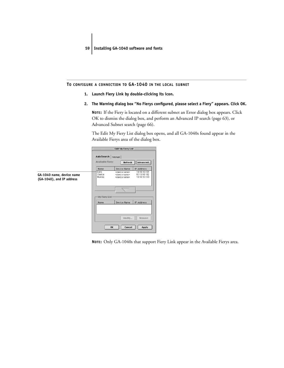 Toshiba e Studio45/35 manual Launch Fiery Link by double-clicking its icon 