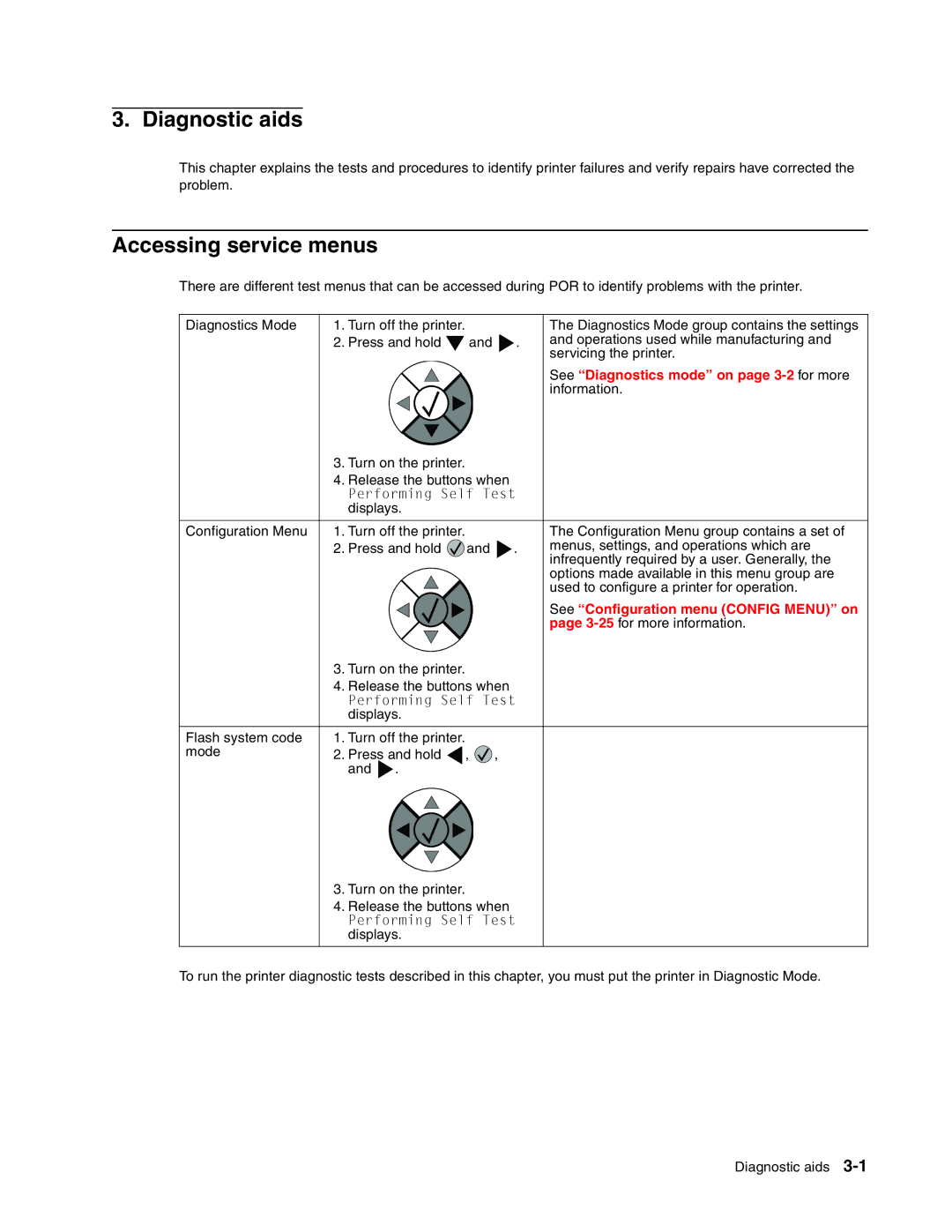 Toshiba e-STUDIO500P manual Diagnostic aids, Accessing service menus, See Diagnostics mode on page 3-2 for more 