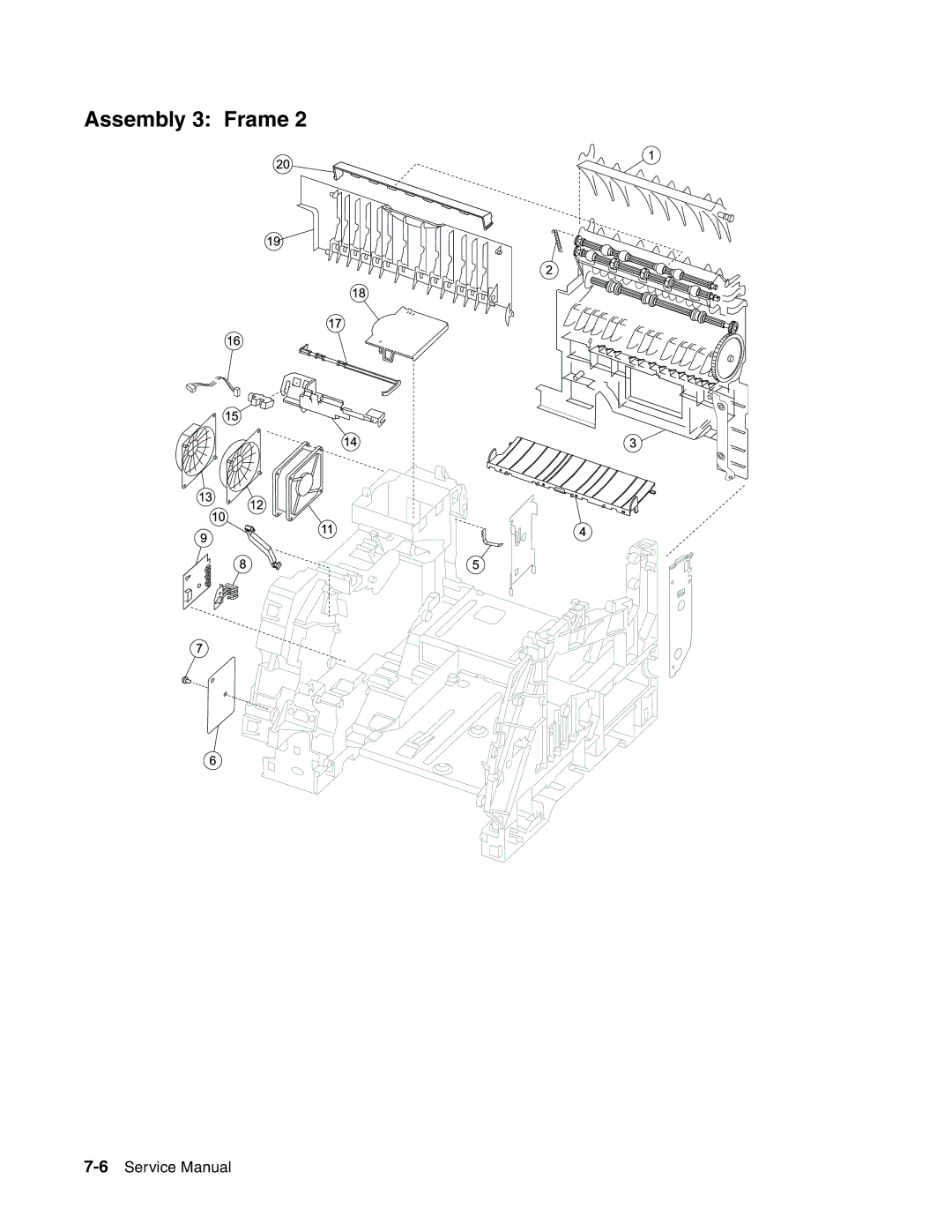 Toshiba e-STUDIO500P manual Assembly 3 Frame 