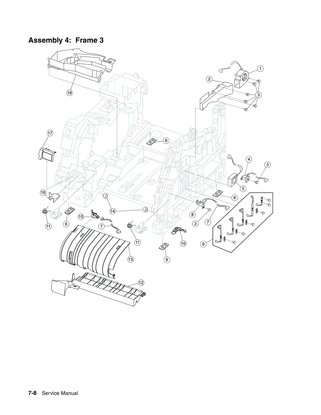 Toshiba e-STUDIO500P manual Assembly 4 Frame 