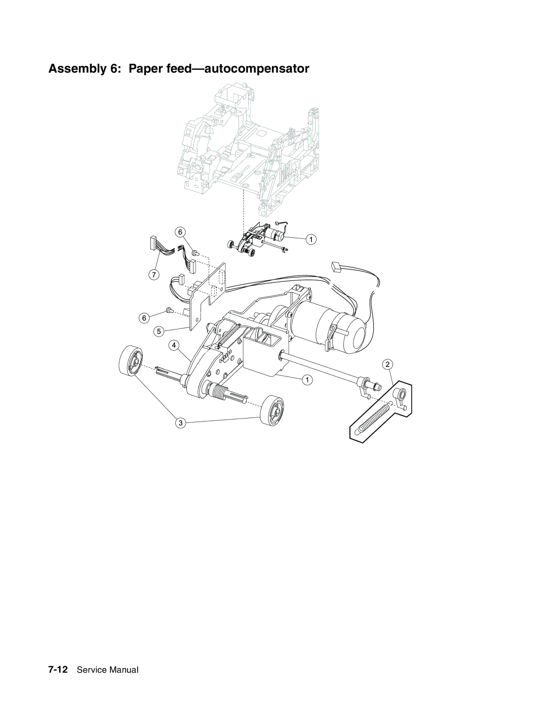 Toshiba e-STUDIO500P manual Assembly 6 Paper feed-autocompensator 