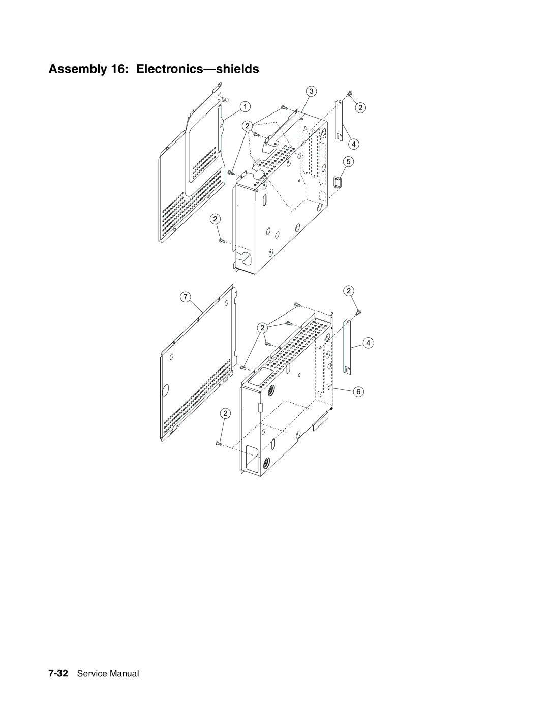 Toshiba e-STUDIO500P manual Assembly 16 Electronics-shields 