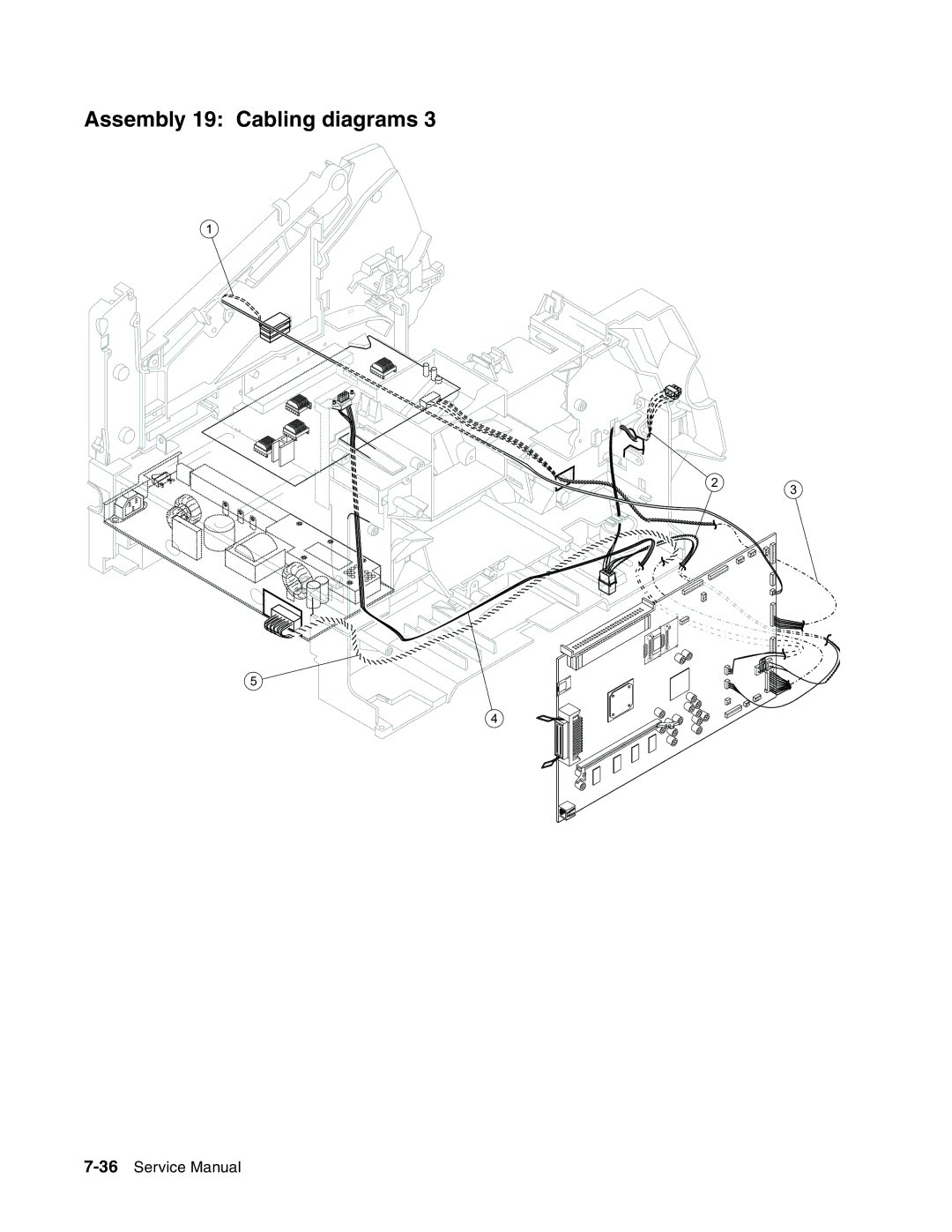 Toshiba e-STUDIO500P manual Assembly 19 Cabling diagrams 