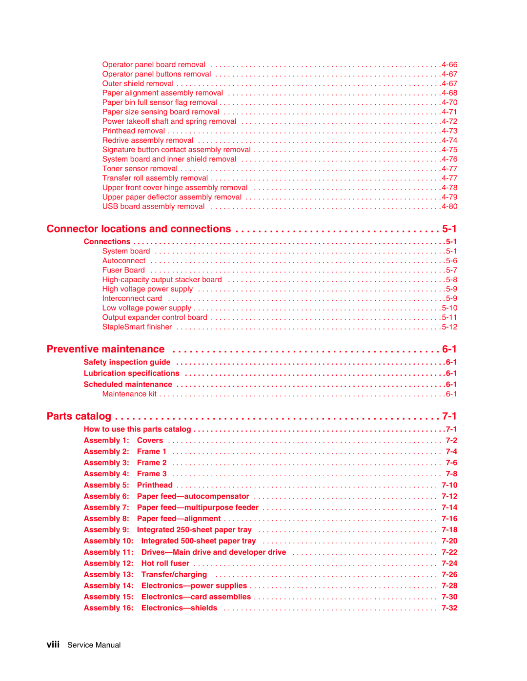 Toshiba e-STUDIO500P manual Connector locations and connections, Connections 