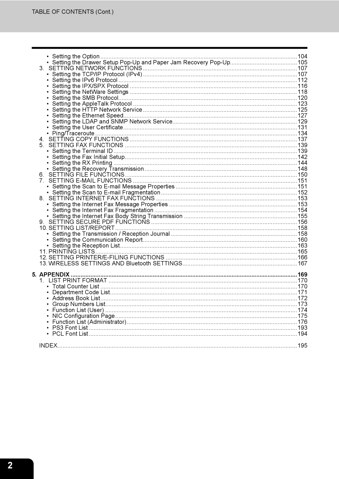 Toshiba E-STUDIO520 manual Appendix 