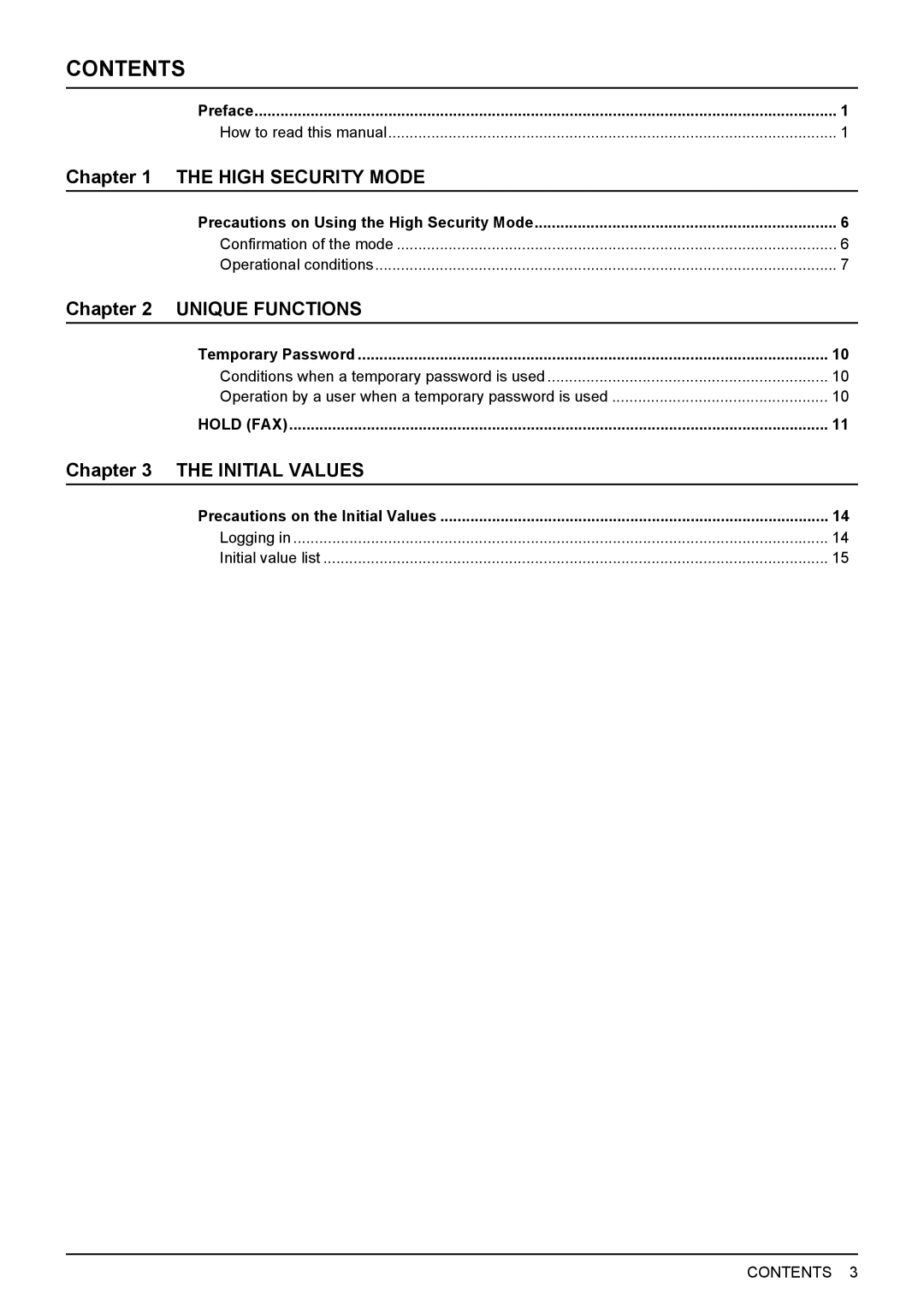 Toshiba e-STUDIO5540C/6540C/6550C manual Contents 