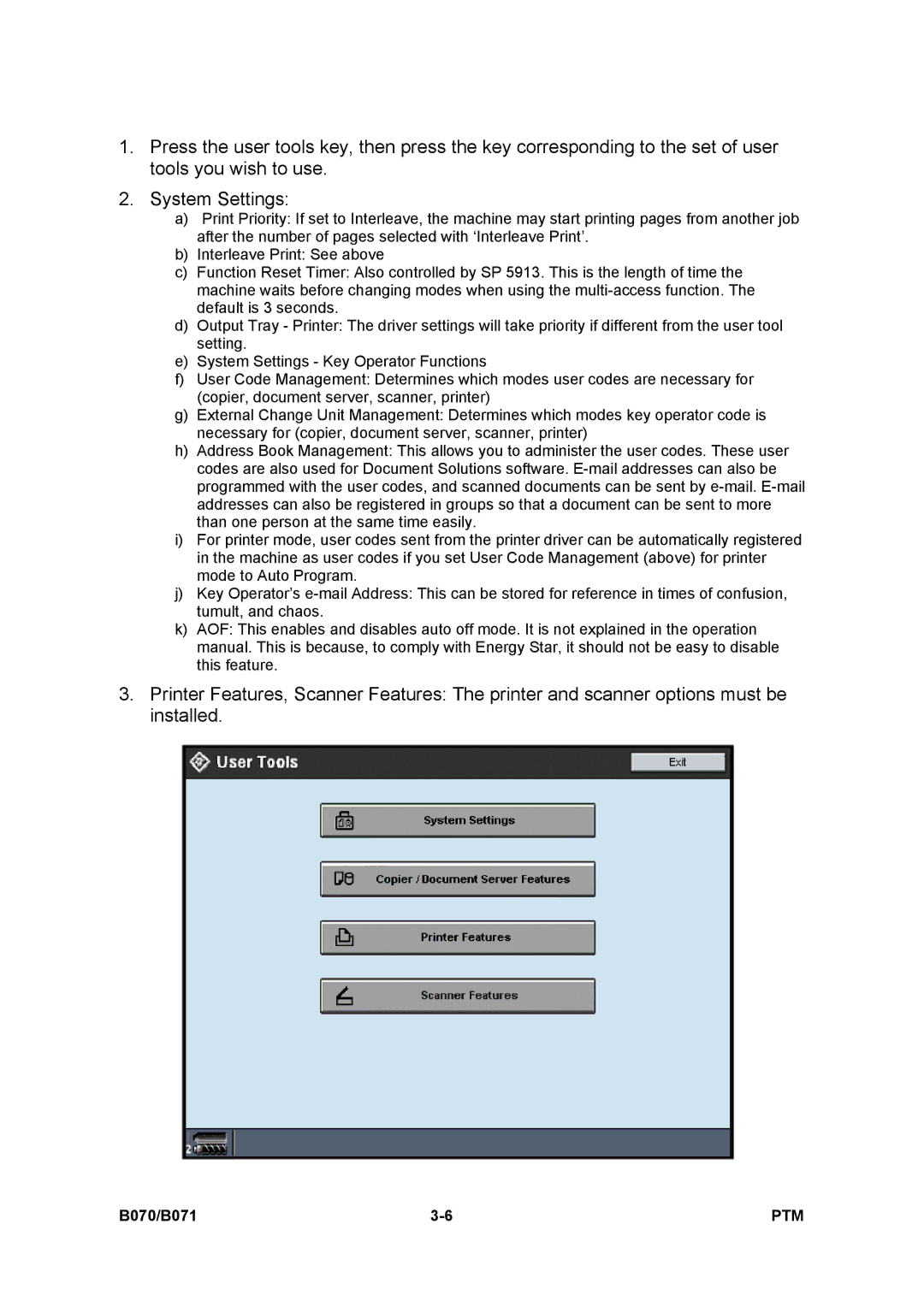 Toshiba E-STUDIO900 manual Ptm 