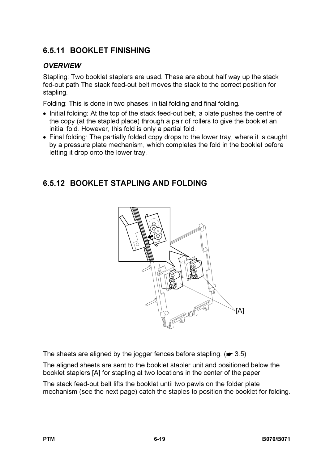 Toshiba E-STUDIO900 manual Booklet Finishing, Booklet Stapling and Folding 