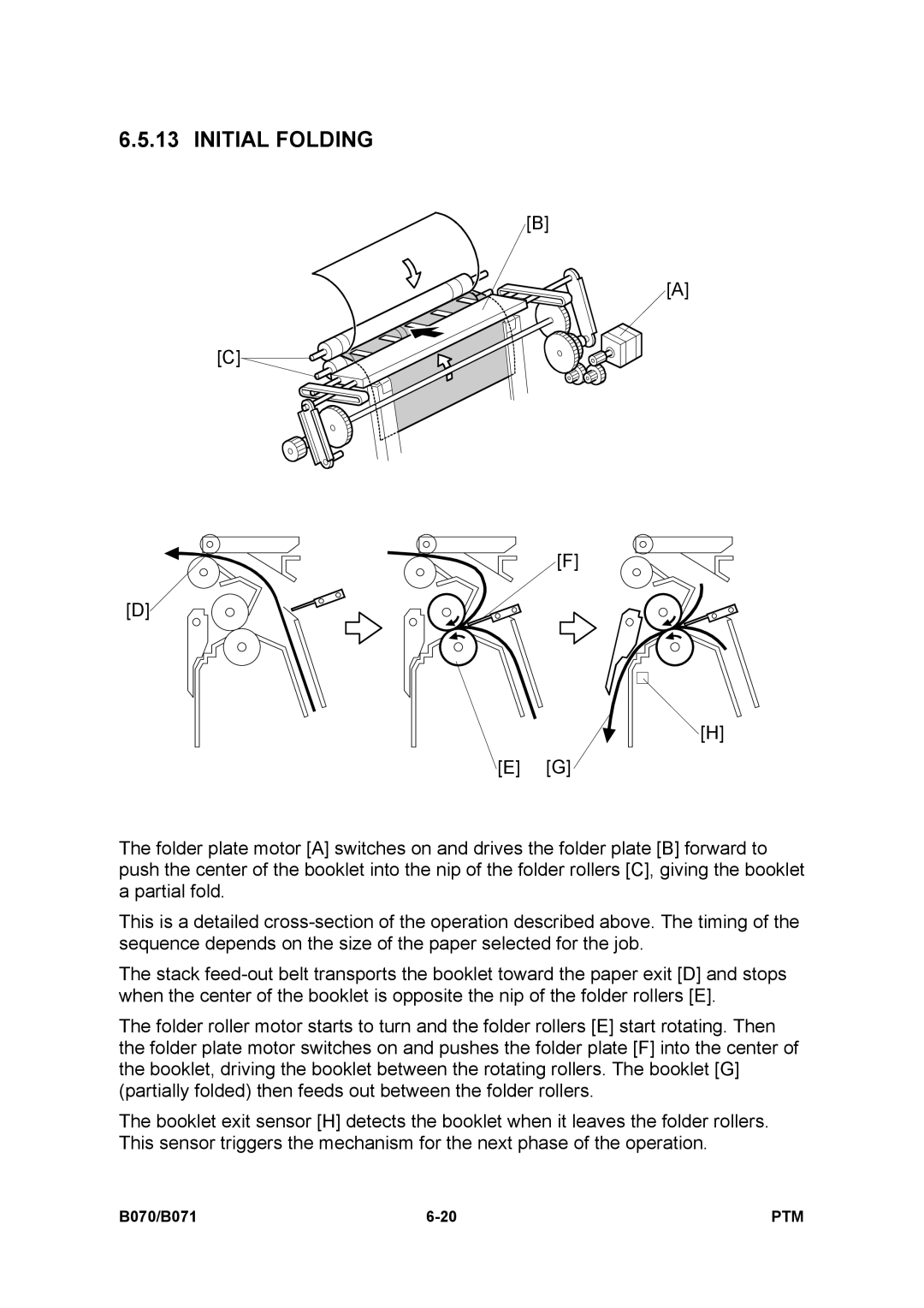 Toshiba E-STUDIO900 manual Initial Folding 