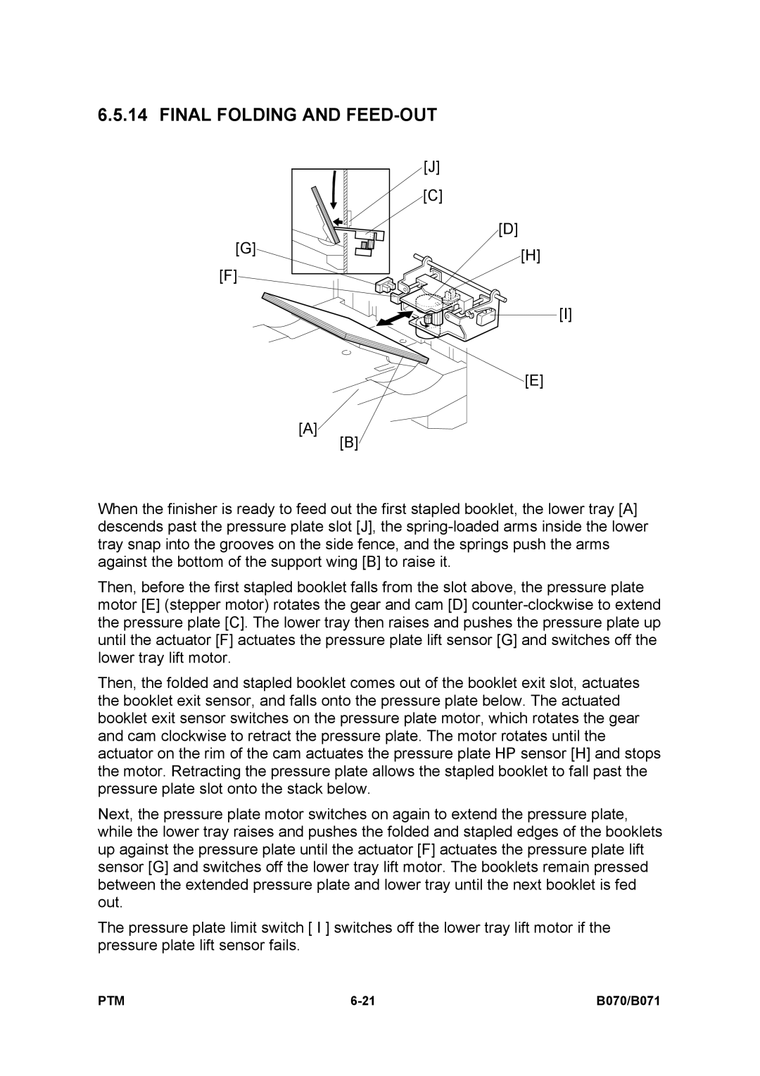 Toshiba E-STUDIO900 manual Final Folding and FEED-OUT 