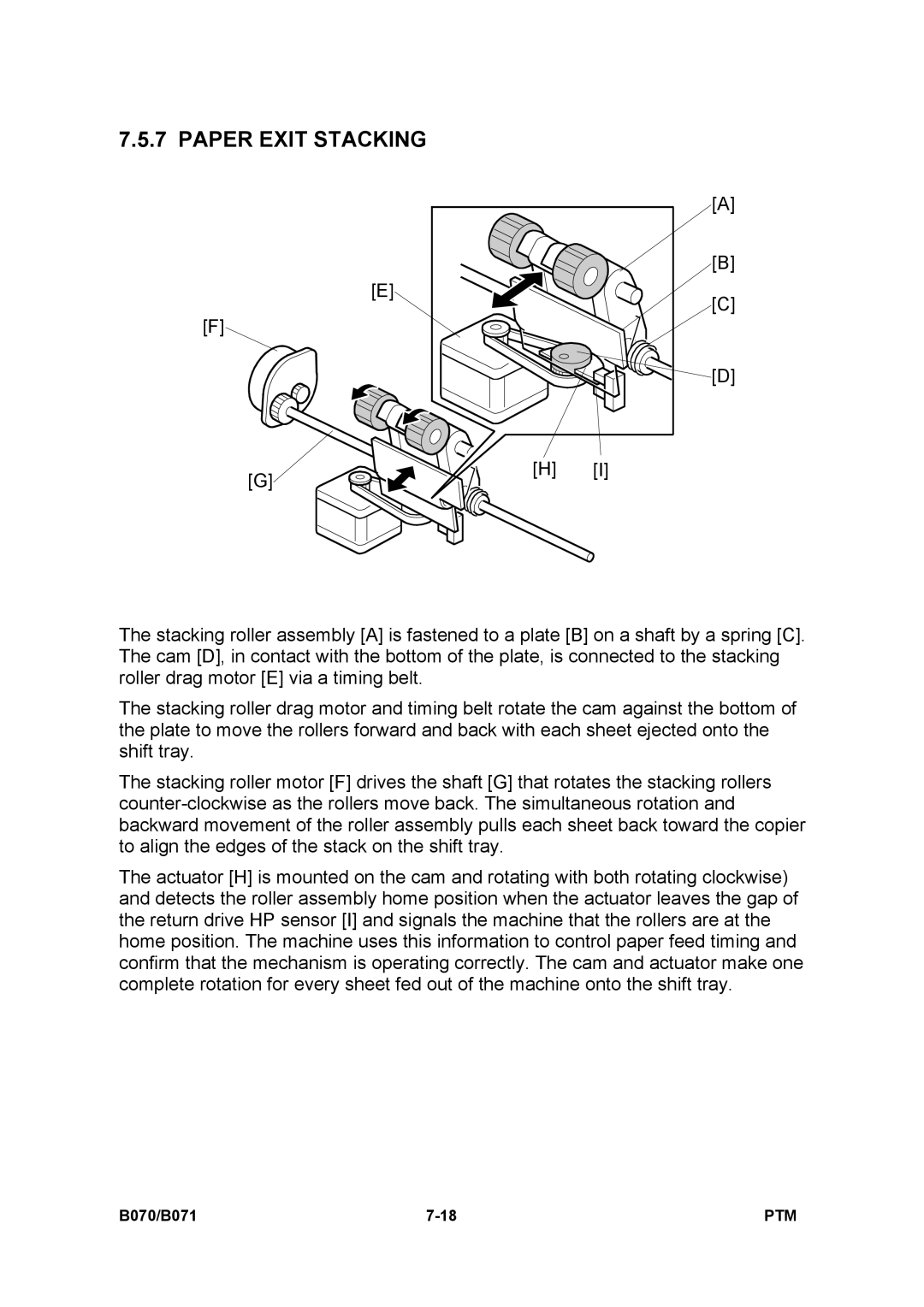 Toshiba E-STUDIO900 manual Paper Exit Stacking 