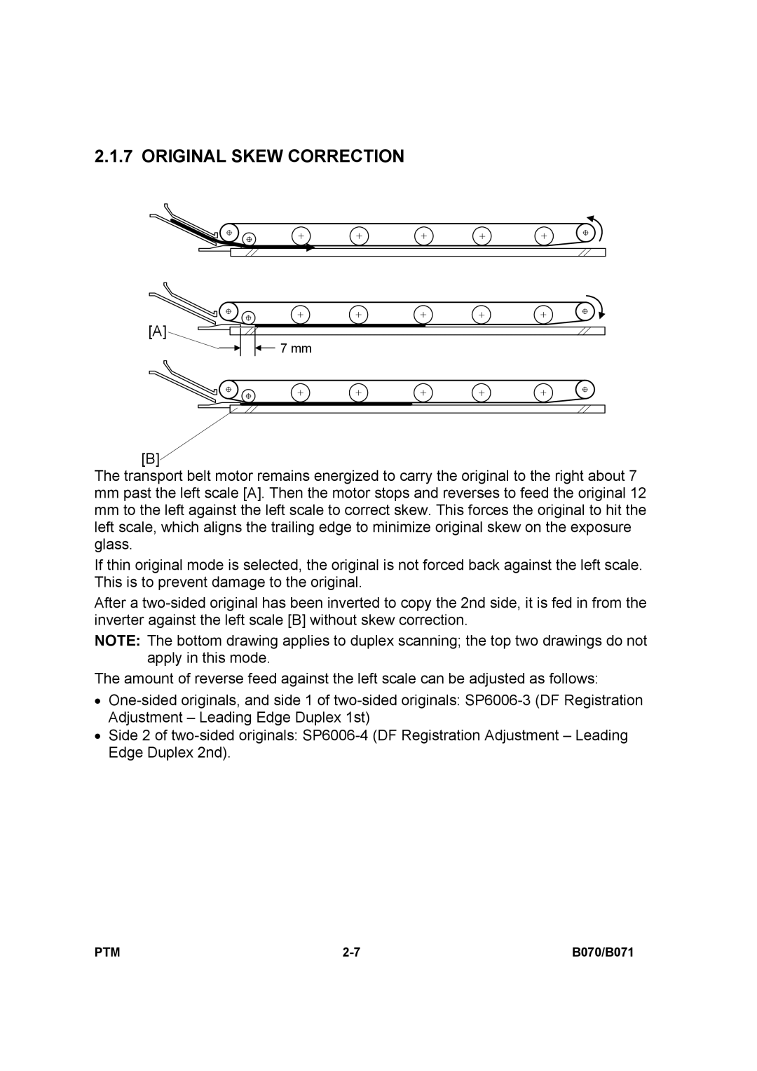 Toshiba E-STUDIO900 manual Original Skew Correction 