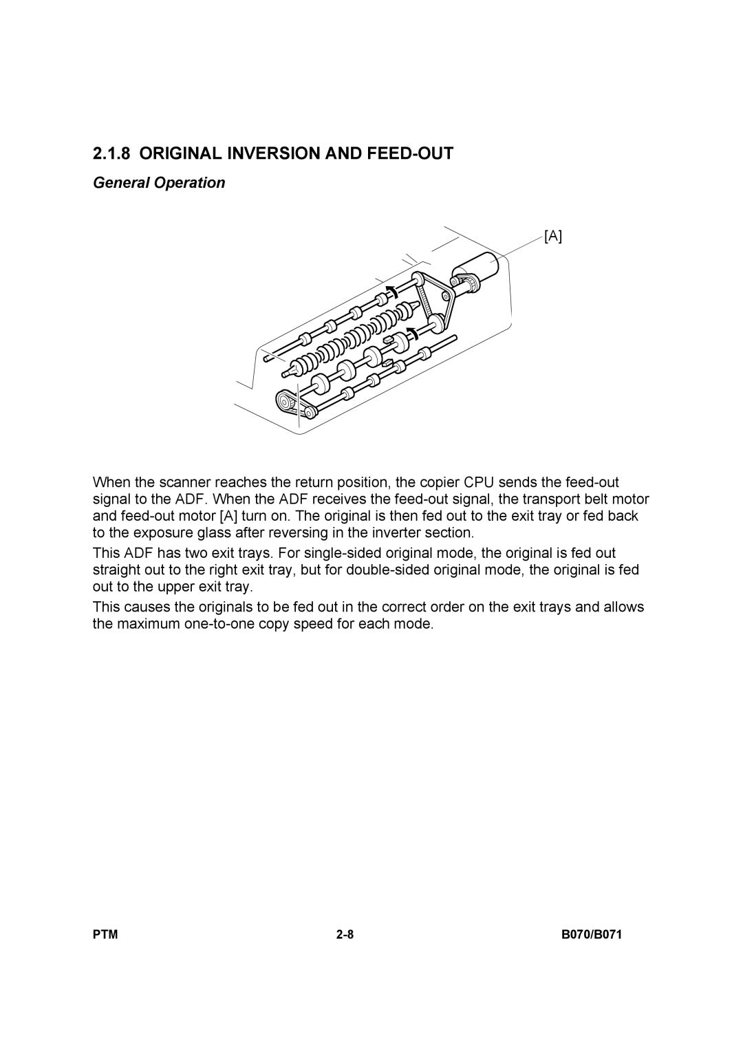 Toshiba E-STUDIO900 manual Original Inversion and FEED-OUT, General Operation 