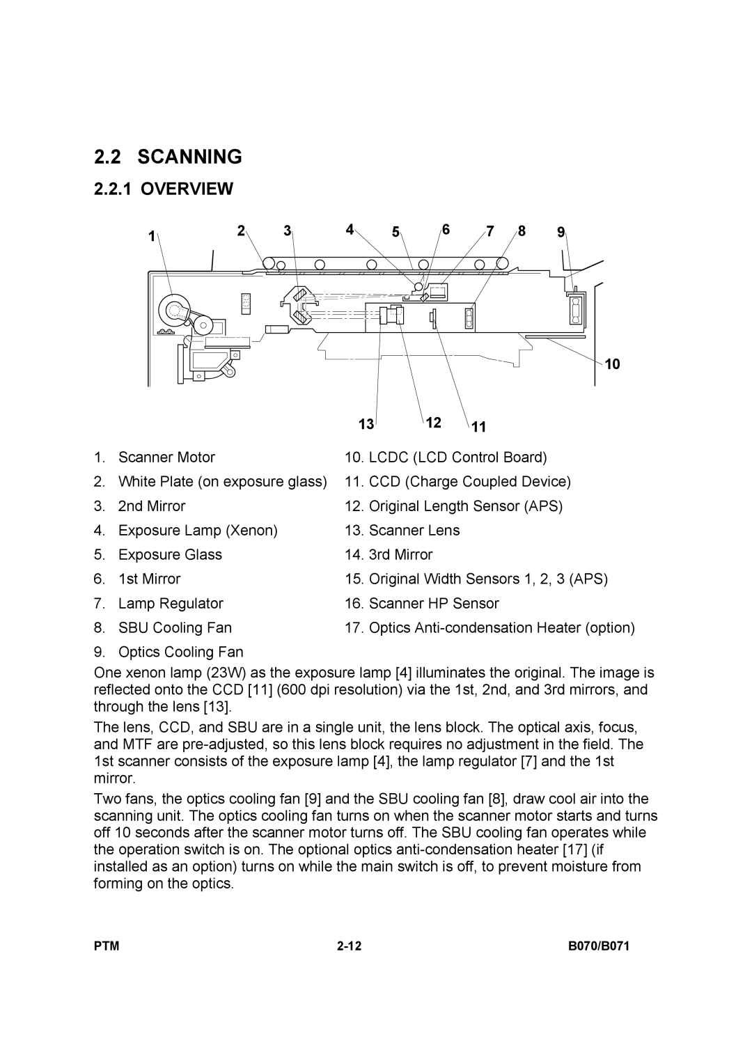 Toshiba E-STUDIO900 manual Scanning, Overview 